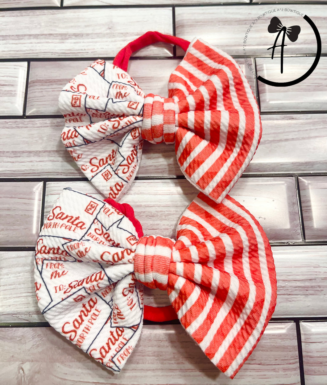 Letters to Santa Soft Fabric Bow