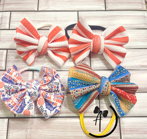 4th of July Soft Fabric Bow