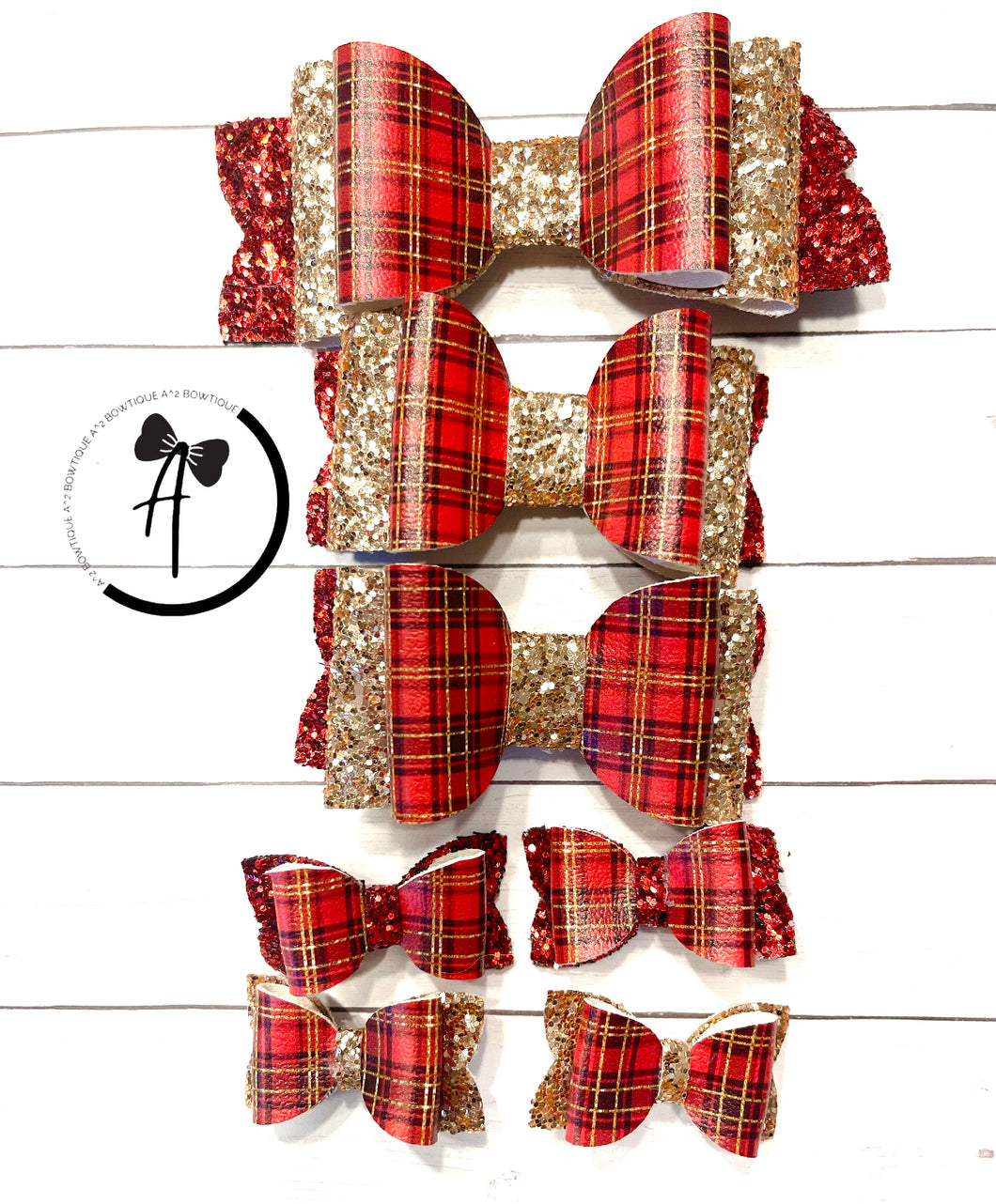 Red and Gold Christmas Bows